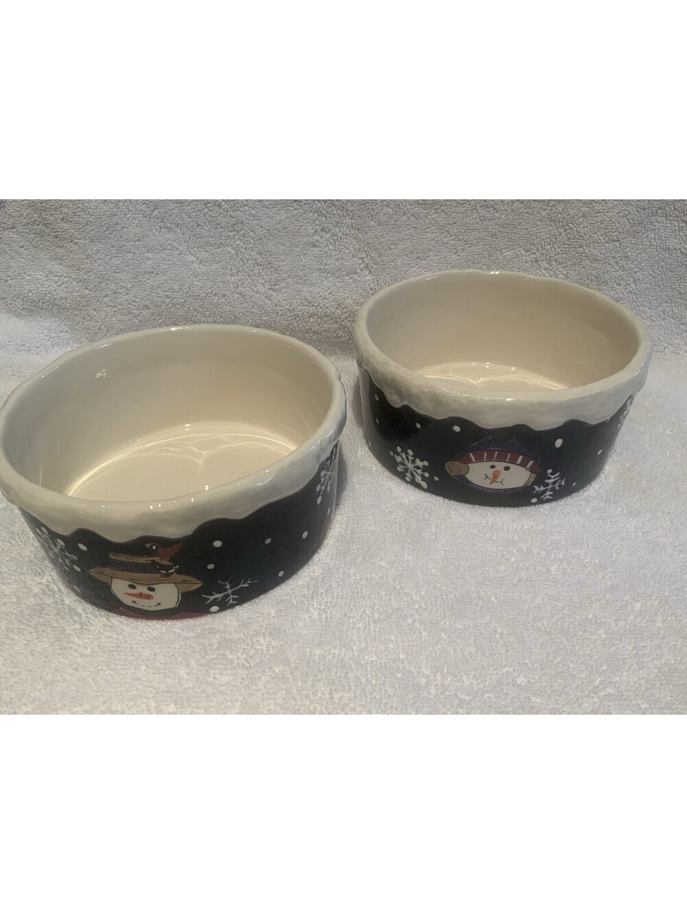 Saint Nicholas Square ‘The Snow Friends Collection’ Set of Two 5 1/8”D Bowls